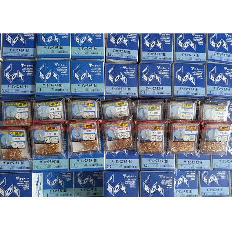 Japan Gamakatsu Fish Hook Gamma Hook Sea Fishing Raft Fishing Raft Fishing Gold Hook Box Mount one thousand And Hook