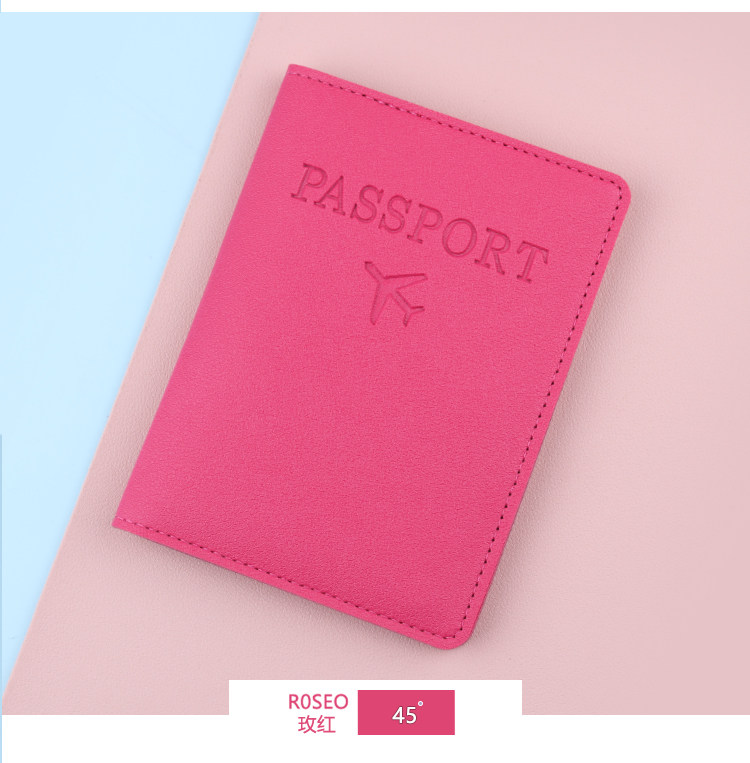 Business Travel Passport Holder RFID Passport Protective Case Document Pouch PU Leather Card Holder Factory Stock