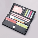 Мужской длинный вместительный и большой бумажник, цепочка с молнией, мобильный телефон, кошелек, увеличенная толщина