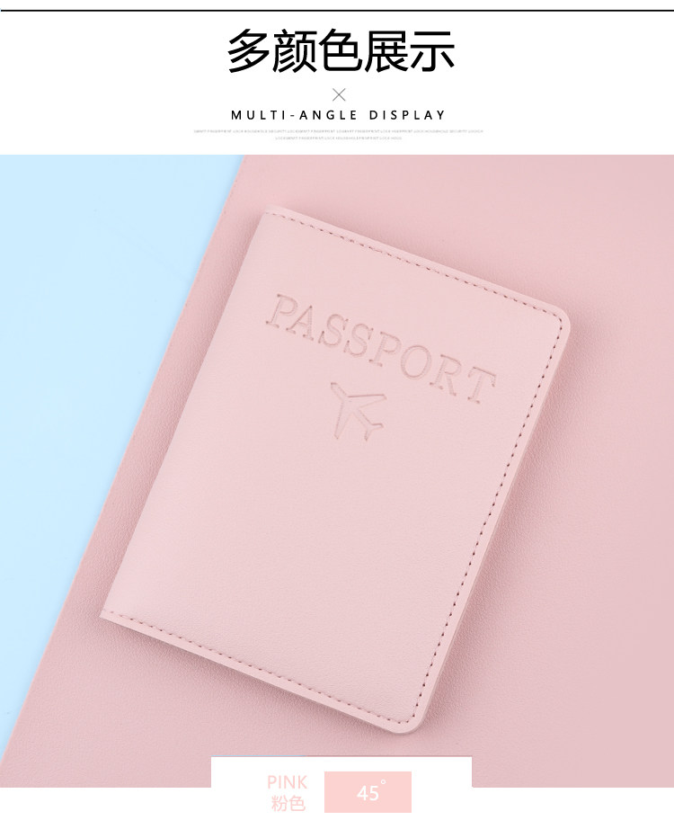 Business Travel Passport Holder RFID Passport Protective Case Document Pouch PU Leather Card Holder Factory Stock