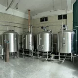 帝伯仕 Новое оборудование для непрерывного производства пива с пятью резервуарами, осахаривание, фильтрация, кипячение, роторный погружной резервуар, производство виски на ликеро-водочном заводе.