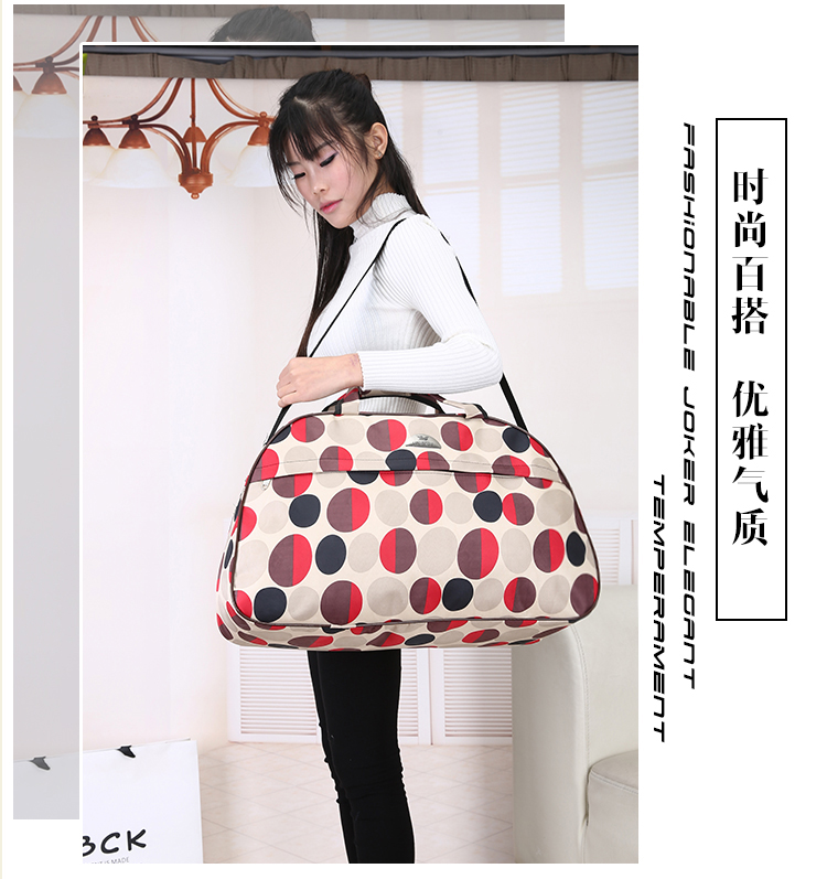 Túi du lịch nữ tay công suất lớn túi hành lý túi du lịch không thấm nước túi du lịch ánh sáng ngắn khoảng cách giải trí Hàn Quốc phiên bản túi du lịch đẹp