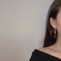 No ear hole must enter the round face thin face small painless mosquito coil ear clip earrings advanced French long summer