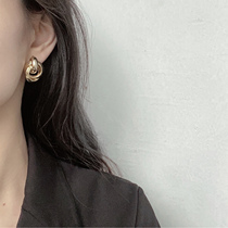 No ear hole exclusive ~ comfortable painless ear clip female metal style simple cold cool cool handsome retro port taste advanced