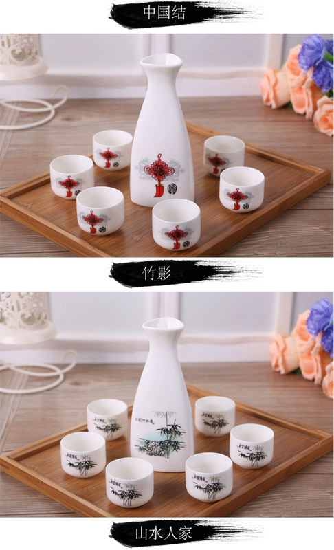 Rượu vang đặt ly rượu vang thủy tinh trắng rượu vang ly rượu vang tinh thần rượu vang ly rượu vang sáng tạo rượu sake nồi nhỏ hầm rượu kệ rượu vang để bàn
