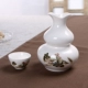 Ba hai ấm rượu bình rượu gốm sứ lẩu nóng ấm rượu decanter rượu vang vàng ly rượu vang trắng bộ ly