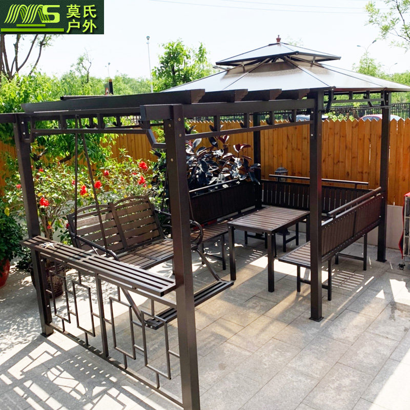 Outdoor Cool Pavilion Grape Shelf Canopy Shelter Villa Courtyard Garden Garden Leisure Pavilions Outdoor Terrace Terrace with a cool shed