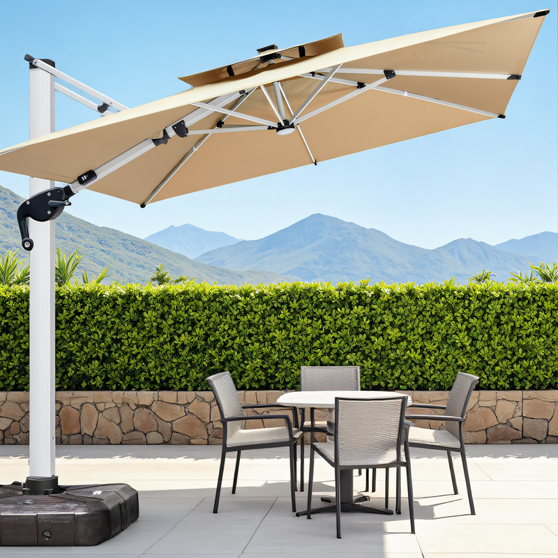 Outdoor Parasol Courtyard Umbrella Garden Terrace Beach Umbrella Leisure Rooftop Large Sun Umbrella 3m Outdoor Roman Umbrella Outdoor Parasol Courtyard Umbrella Garden Terrace Beach Umbrella Leisure Rooftop Large Sun Umbrella 3m Outdoor Roman Umbrella