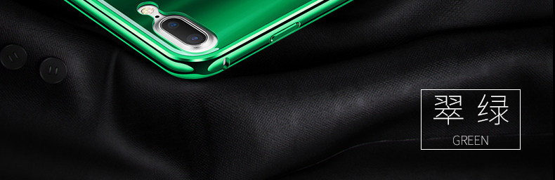 iy Ultra Slim Lightweight Aluminum Metal Bumper Dazzle Color Acrylic Back Cover Case for Apple iPhone 7 Plus & iPhone 7