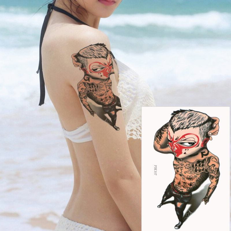 3D stereo community Japan simple flower arm arm monkey walker Sun Wuqi Heaven great St. tattoo patch waterproof P107