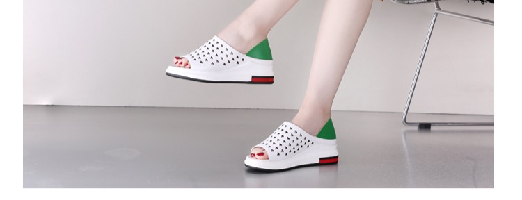 Hai đôi dép nữ mùa hè mới rỗng nữ dép đế bằng phẳng phiên bản Hàn Quốc hoang dã dép hot