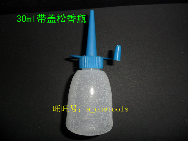 gyuu thickened plastic oil pot with lid Rosin bottle Dispensing bottle Flux drop glue tip oil bottle 30ml experimental bottle
