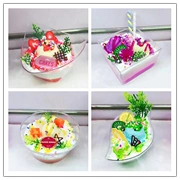 Đơn giản Wen Chuang trẻ em làm bánh bộ đồ chơi cô gái trẻ em DIY DIY mô phỏng sinh nhật bánh mousse - Handmade / Creative DIY