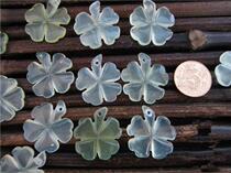  Xiuyu four-leaf clover pendant Jade neck decoration Jade high ice jade pendant clover necklace mens and womens value-added