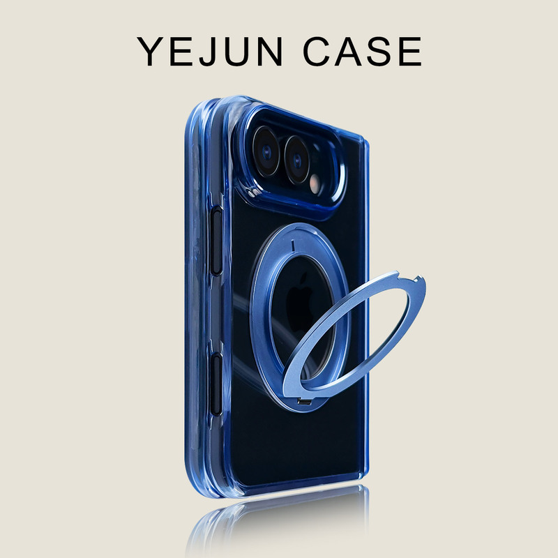 Yejun Is Suitable for iPhone Duo Phone Case, Sky Blue Platinum Stand, Transparent Apple Duo Foldable Screen, Business Style, Personalized Metal Frame, Large Hole Protective Cover, Flip Cover 18Duo Yejun Is Suitable for iPhone Duo Phone Case, Sky Blue Platinum Stand, Transparent Apple Duo Foldable Screen, Business Style, Personalized Metal Frame, Large Hole Protective Cover, Flip Cover 18Duo