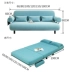 Ráp giường beanbag căn hộ nhỏ sofa phòng khách gấp đôi single use sofa vải đa chức năng - Ghế sô pha Ghế sô pha