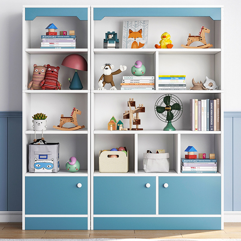 Children's bookshelf Student shelf Bedroom desk storage simple small bookcase living room floor-to-ceiling storage shelf