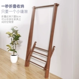 Простая хлопчатобумажная стойка Простой домашний пол -на вешалка для хранения спальни на полки сушилка стойка балкон Складная подвесная стойка для одежды