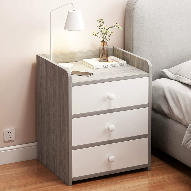 1. Bedou cabinet minimalist modern bedroom simple storage small cabinet economy shelf small bedside cabinet