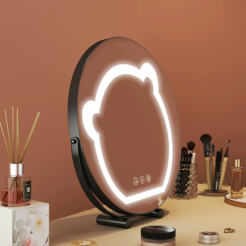 Умное зеркало с подсветкой, настольный крутящийся туалетный столик для школьников для спальни