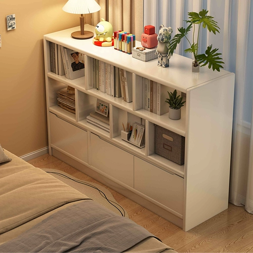 Книжная полка, напольная стойка для хранения у стены, встроенная прикроватная перегородка для спальни, шкаф для хранения, прикроватная тумбочка, детский книжный шкаф