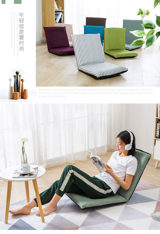 Một trăm triệu beanbag tatami phòng ngủ gấp sofa hiện đại nhỏ gọn đa chức năng đơn đệm ghế sofa - Ghế sô pha