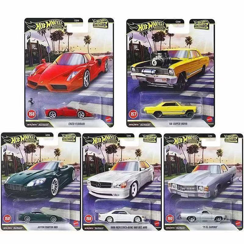 1:64 Hot Wheels Garden Avenue 32 Gjt68 Ferrari Mercedes Aston Martin Alloy Car Model