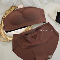 touchme shoulderless underwear female anti-sliding gathering small breasts