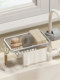 Faucet storage rack kitchen sink sink storage rack household sponge rag dish cloth drain rack drain rack hanging basket