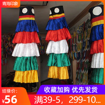 Buddhist Handiwork Five-color Cylinder Eight Treasures of the Hidden Triumph of the Hidden Triumph Buildings of the Hidden Trumpet and Decorated Solemn by the Throne Hall