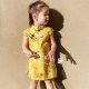 Girls internet celebrity dress summer dress 2022 new children's pure cotton cheongsam dress lapel Chinese style baby girl dress