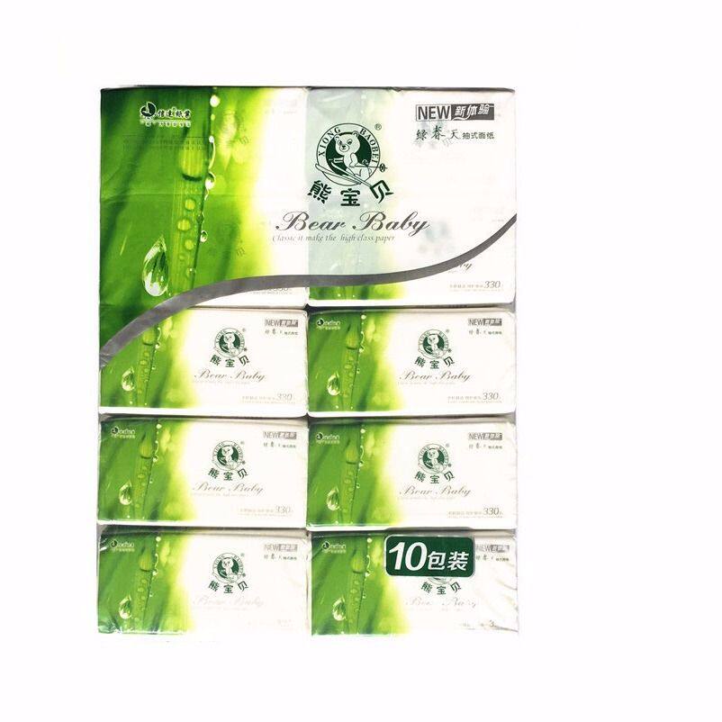 Bear baby fragrance-free 4 layers of primary pulp 10 packs of paper soft and comfortable quality assurance 4 mentions 66 yuan