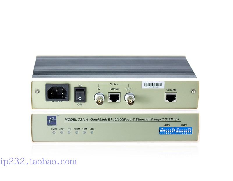 Three-wan MODEL7211A protocol converter E1 2M turn B too web RJ45 G703 non-framing E1