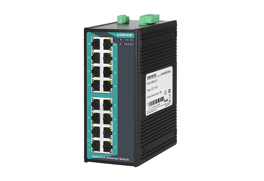 Maiwi MIEN2216 Industrial Class 16 2nd floor 2nd floor 100 trillion Card rail Industrial B Ethernet Switch MAIWE