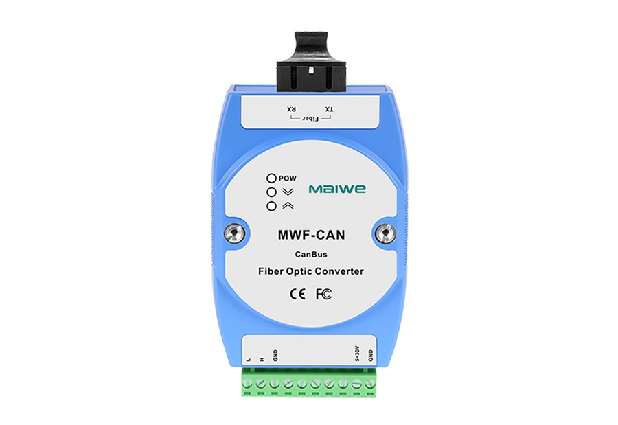 Maiwi MWF-CAN-F industrial class CanBus level fiber MODEM converter turn optical transmitter MAIWE