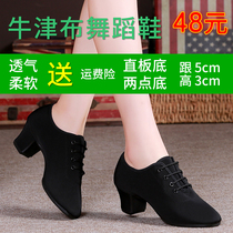 Professional Latin dance shoes Womens body training square dance dance shoes Womens soft-soled high-heeled dance shoes teacher