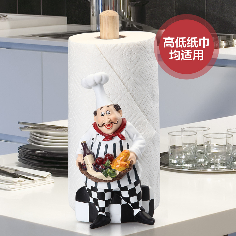 Vertical Napkin Shelf Creative Restaurant Supplies European Kitchen Paper Holder Free Punch Roll Paper Holder Shelf