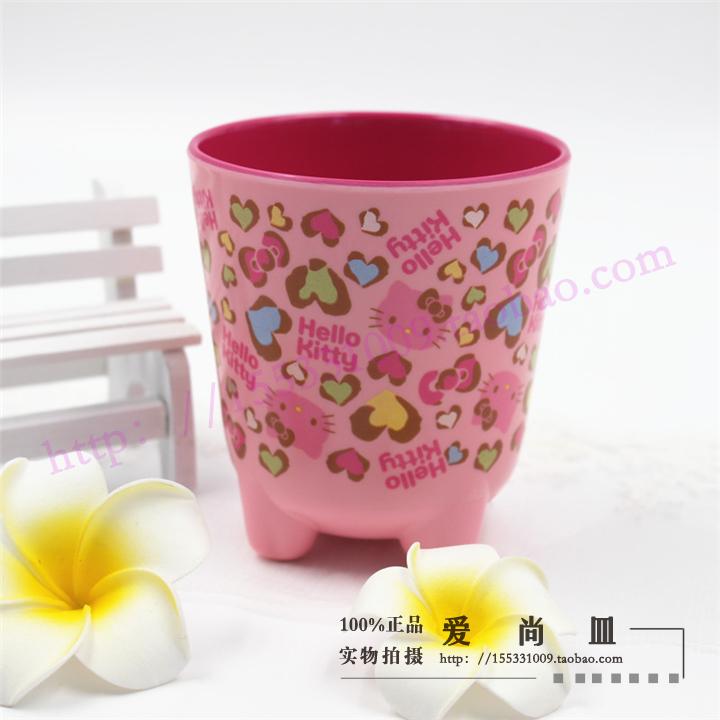 Melamine mới Sanrio KT Hello Kitty Bow Cup Cup Cup Child Child Juice Cup 300ML - Tách cốc giữ nhiệt lock and lock