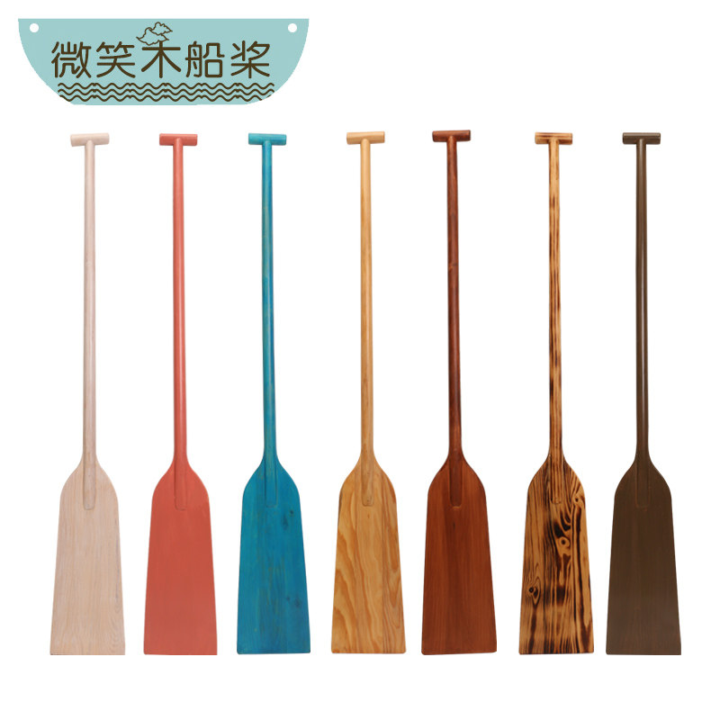 1 3 m decorative wood paddle indoor screen partition wall decoration boat paddle ceiling decoration paddle Landscape hanging wall decoration-Taobao