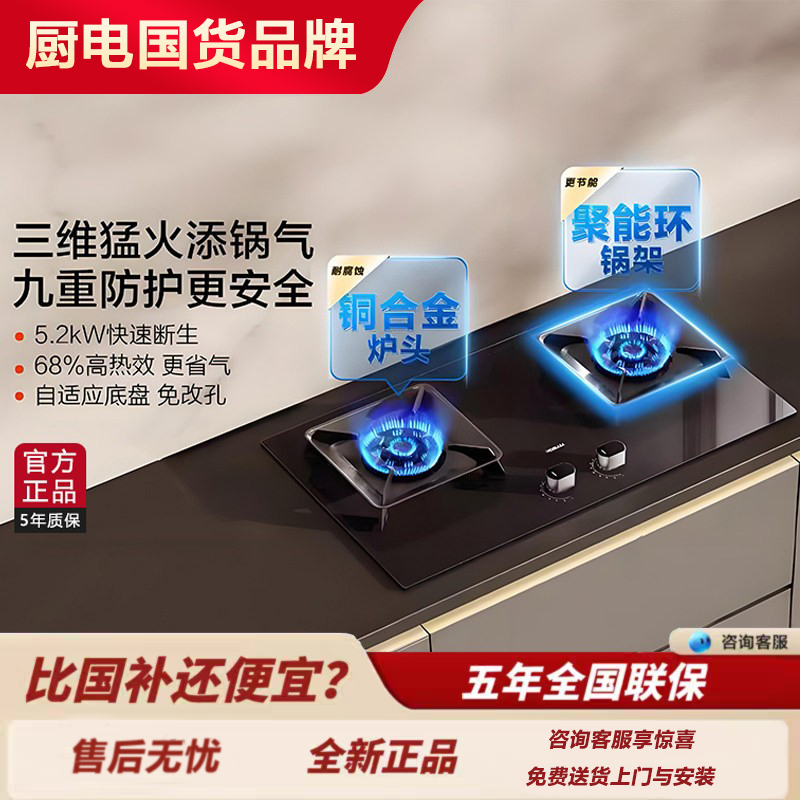 Boss 57B8A/51B0A/G1/D2/G2/58B9A-C5/58B8N Gas Stove High Flame E2/E2P/D2P
