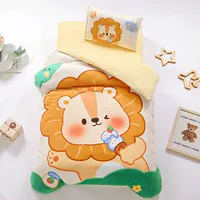 Lion Jungle (сгущенное молоко бархат с большой версией позиционирование печати и окрашивания)