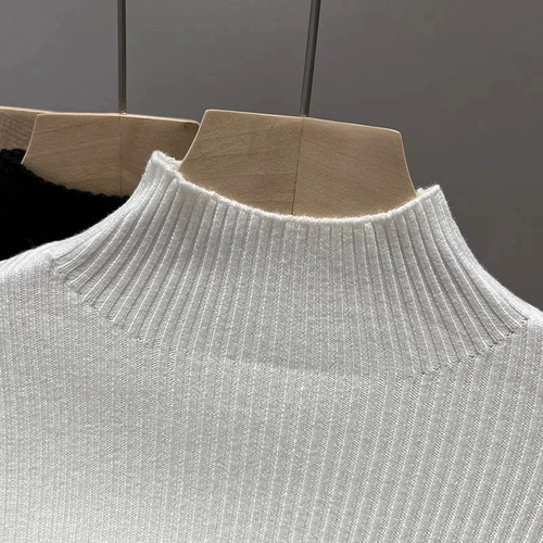 Демисезонный свитер подходит для мужчин и женщин, детское трикотажное базовое термобелье, подходит для подростков, высокий воротник