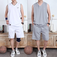 Mùa hè kích thước lớn vest nam cotton thể thao phù hợp với quần short lỏng chạy thể dục quần áo bóng rổ thấm mồ hôi - Áo vest cotton áo ấm nam mùa đông