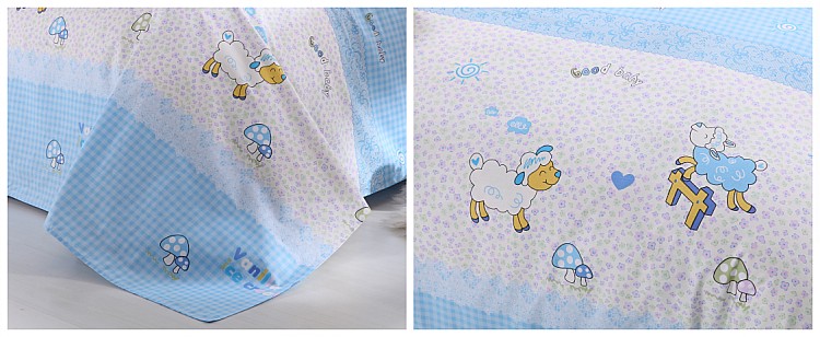 Yu mẹ chồng bông vải thô cũ giường đôi đơn cotton sinh viên sọc đơn khung mà không khâu bộ ga giường