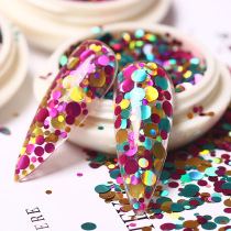 Beauty Nail Round Bourgis Color Bright Sheet New Multicolor Nail Decoration Mesh Red Pop Phototherapy Micelles Pops Shiny Glitters