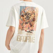 2021 spring Li Ning short sleeve T-shirt mens basketball series bullfight round neck loose top sportswear AHSR027