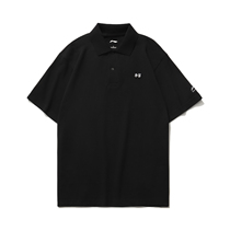 Li Ning 2021 summer new sports fashion Mens lapel loose sports short sleeve polo shirt APLR013