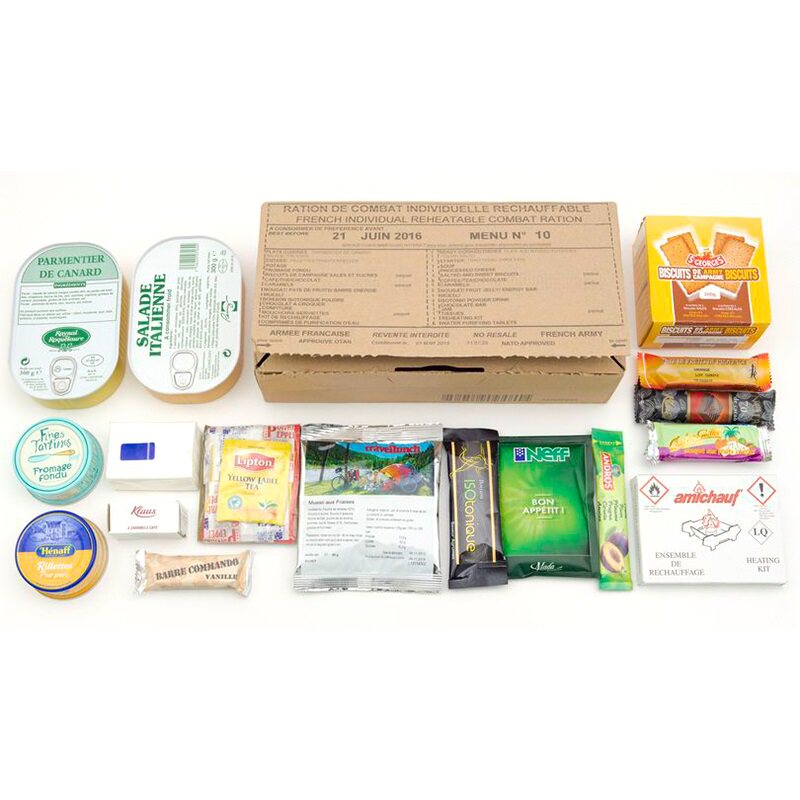 French Combat Ration French combat ration 24-hour mre: military-grade portable feast ...