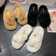 ໃໝ່ 2024 ຄົນດັງໃນອິນເຕີເນັດ Fairy Furry Slippers Women's Outerwear Thick-Soled Anti-Slip Comfortable Autumn and Winter Home Versatile and High-Grade Sense