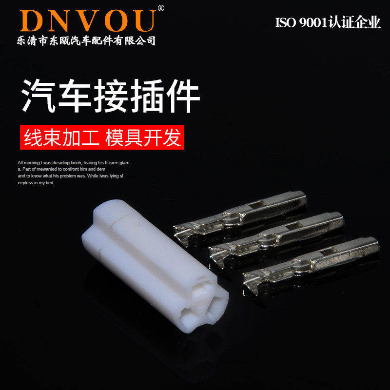 Automotive connector 3-hole connector white 3031-1-21 locomotive locomotive direction light plug molded case plug spring